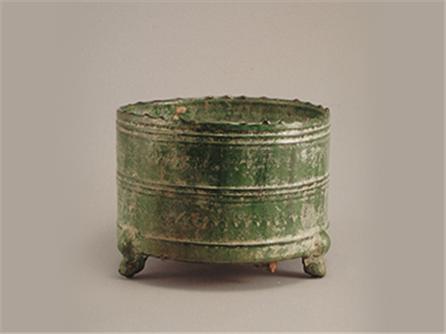  绿釉樽式炉 汉（前206-公元220年）