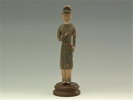  泥塑彩绘文官俑 唐（618年-907年）