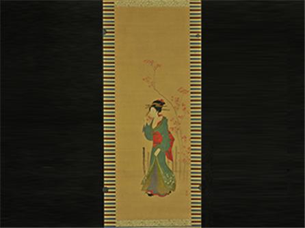  红叶仕女图 轴  日本 喜多川歌麿（1753-1806年）