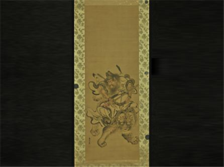  钟馗骑虎图 轴  日本 谷文晁（1763-1840年）
